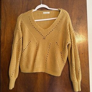 Moon and Madison Yellow Sweater